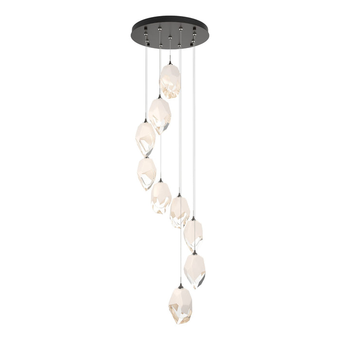 Chrysalis 9-Light Large Crystal Pendant in Oil Rubbed Bronze - 131141-SKT-STND-14-WP0755 by Hubbardton Forge