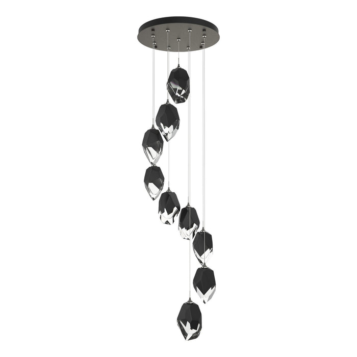 Chrysalis 9-Light Large Crystal Pendant in Natural Iron - 131141-SKT-STND-20-BP0755 by Hubbardton Forge