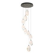 Chrysalis 9-Light Large Crystal Pendant in Natural Iron - 131141-SKT-STND-20-WP0755 by Hubbardton Forge
