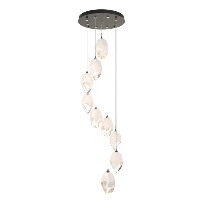 Chrysalis 9-Light Large Crystal Pendant in Natural Iron - 131141-SKT-STND-20-WP0755 by Hubbardton Forge