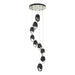 Chrysalis 9-Light Large Crystal Pendant in Sterling - 131141-SKT-STND-85-BP0755 by Hubbardton Forge