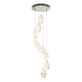 Chrysalis 9-Light Large Crystal Pendant in Sterling - 131141-SKT-STND-85-WP0755 by Hubbardton Forge