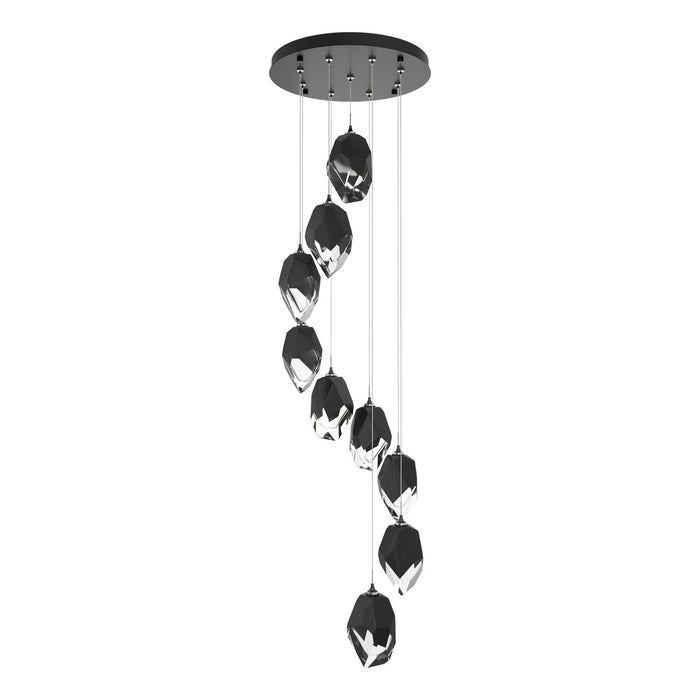 Chrysalis 9-Light Large Crystal Pendant in Ink - 131141-SKT-STND-89-BP0755 by Hubbardton Forge