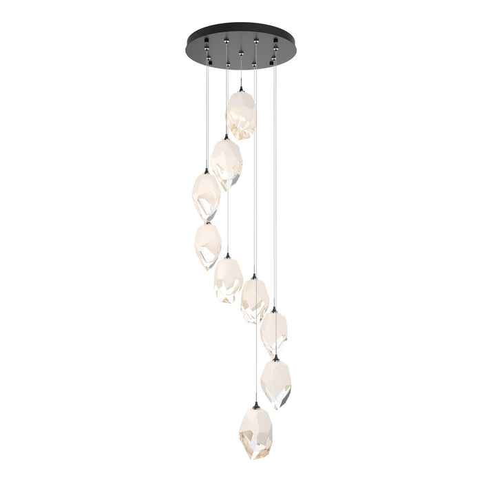 Chrysalis 9-Light Large Crystal Pendant in Ink - 131141-SKT-STND-89-WP0755 by Hubbardton Forge
