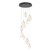 Chrysalis 9-Light Mixed Crystal Pendant in Black - 131142-SKT-STND-10-WP0756 by Hubbardton Forge