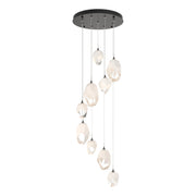 Chrysalis 9-Light Mixed Crystal Pendant in Oil Rubbed Bronze - 131142-SKT-STND-14-WP0756 by Hubbardton Forge