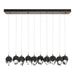 Chrysalis 10-Light Small Crystal Pendant in Bronze - 131143-SKT-STND-05-BP0754 by Hubbardton Forge
