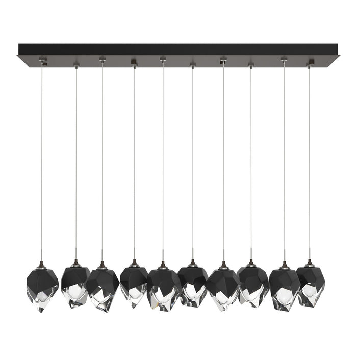 Chrysalis 10-Light Small Crystal Pendant in Oil Rubbed Bronze - 131143-SKT-STND-14-BP0754 by Hubbardton Forge