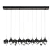 Chrysalis 10-Light Small Crystal Pendant in Oil Rubbed Bronze - 131143-SKT-STND-14-BP0754 by Hubbardton Forge