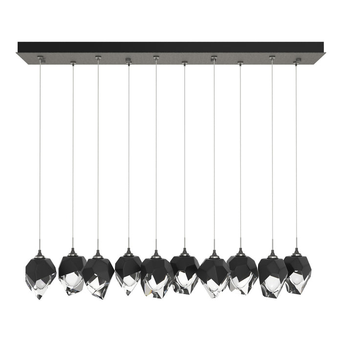 Chrysalis 10-Light Small Crystal Pendant in Natural Iron - 131143-SKT-STND-20-BP0754 by Hubbardton Forge