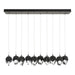 Chrysalis 10-Light Small Crystal Pendant in Natural Iron - 131143-SKT-STND-20-BP0754 by Hubbardton Forge