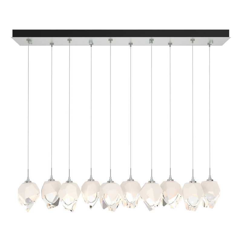 Chrysalis 10-Light Small Crystal Pendant in Vintage Platinum - 131143-SKT-STND-82-WP0754 by Hubbardton Forge