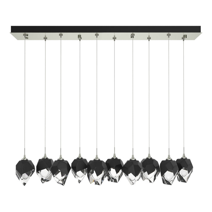 Chrysalis 10-Light Small Crystal Pendant in Sterling - 131143-SKT-STND-85-BP0754 by Hubbardton Forge