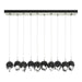 Chrysalis 10-Light Small Crystal Pendant in Sterling - 131143-SKT-STND-85-BP0754 by Hubbardton Forge