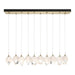 Chrysalis 10-Light Small Crystal Pendant in Modern Brass - 131143-SKT-STND-86-WP0754 by Hubbardton Forge