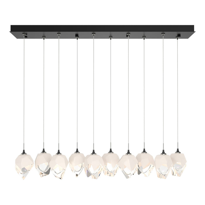 Chrysalis 10-Light Small Crystal Pendant in Ink - 131143-SKT-STND-89-WP0754 by Hubbardton Forge