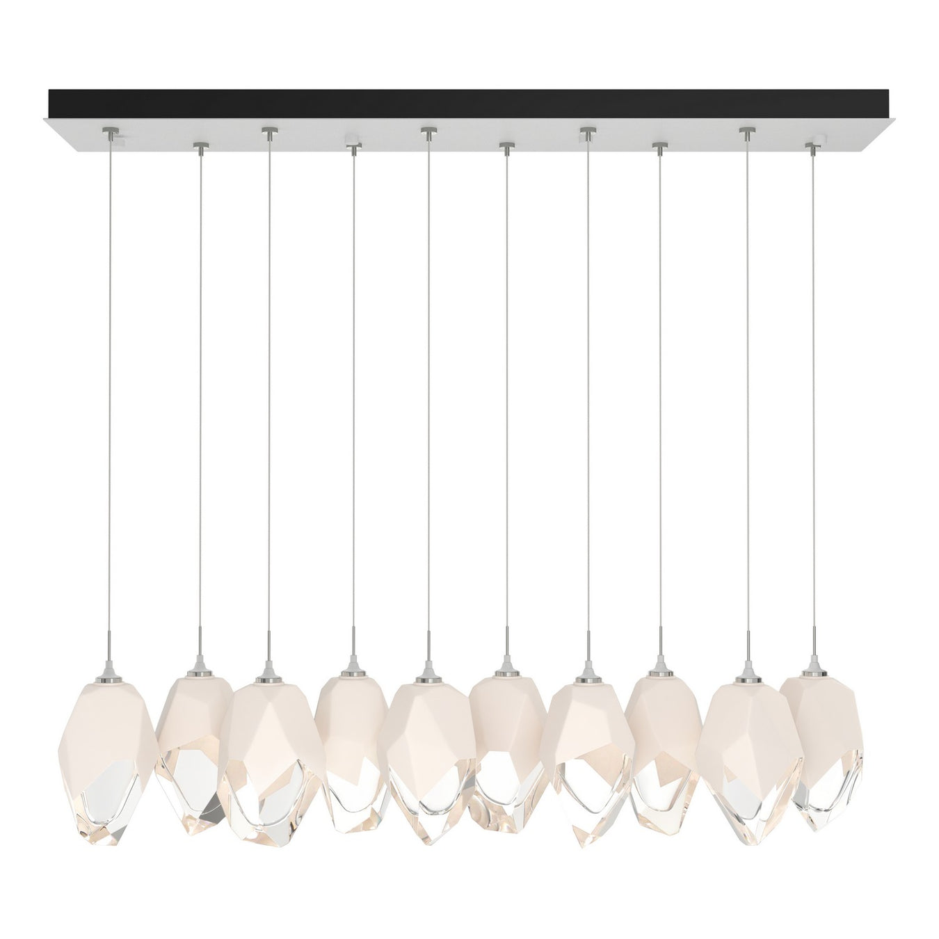 Chrysalis 10-Light Large Crystal Pendant in White - 131144-SKT-STND-02-WP0755 by Hubbardton Forge