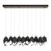 Chrysalis 10-Light Large Crystal Pendant in Bronze - 131144-SKT-STND-05-BP0755 by Hubbardton Forge