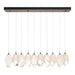 Chrysalis 10-Light Large Crystal Pendant in Bronze - 131144-SKT-STND-05-WP0755 by Hubbardton Forge