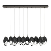 Chrysalis 10-Light Large Crystal Pendant in Dark Smoke - 131144-SKT-STND-07-BP0755 by Hubbardton Forge