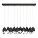 Chrysalis 10-Light Large Crystal Pendant in Dark Smoke - 131144-SKT-STND-07-BP0755 by Hubbardton Forge