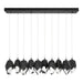 Chrysalis 10-Light Large Crystal Pendant in Black - 131144-SKT-STND-10-BP0755 by Hubbardton Forge