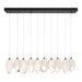 Chrysalis 10-Light Large Crystal Pendant in Black - 131144-SKT-STND-10-WP0755 by Hubbardton Forge