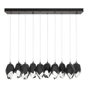 Chrysalis 10-Light Large Crystal Pendant in Oil Rubbed Bronze - 131144-SKT-STND-14-BP0755 by Hubbardton Forge