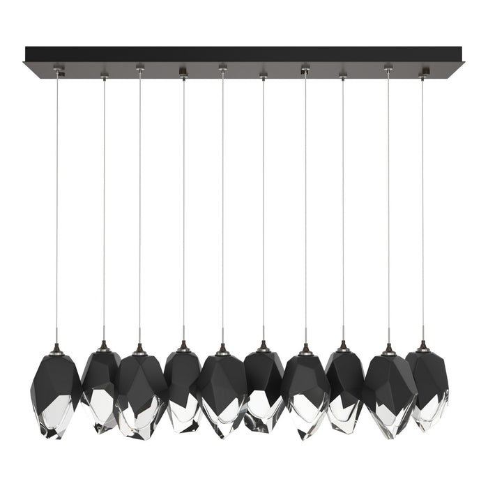 Chrysalis 10-Light Large Crystal Pendant in Oil Rubbed Bronze - 131144-SKT-STND-14-BP0755 by Hubbardton Forge