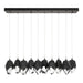 Chrysalis 10-Light Large Crystal Pendant in Oil Rubbed Bronze - 131144-SKT-STND-14-BP0755 by Hubbardton Forge
