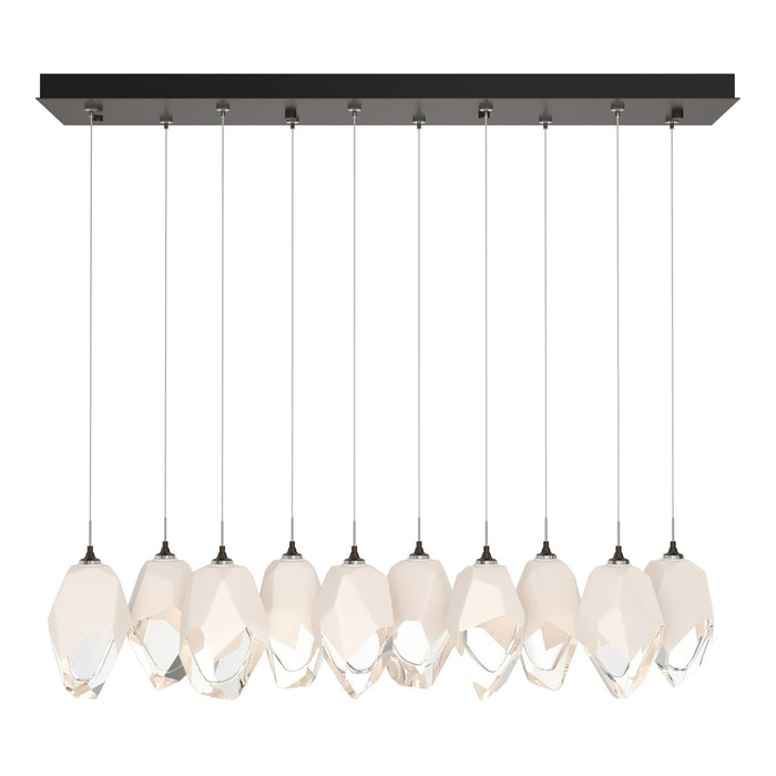 Chrysalis 10-Light Large Crystal Pendant in Oil Rubbed Bronze - 131144-SKT-STND-14-WP0755 by Hubbardton Forge