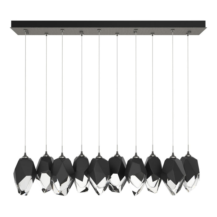 Chrysalis 10-Light Large Crystal Pendant in Natural Iron - 131144-SKT-STND-20-BP0755 by Hubbardton Forge
