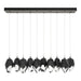 Chrysalis 10-Light Large Crystal Pendant in Natural Iron - 131144-SKT-STND-20-BP0755 by Hubbardton Forge
