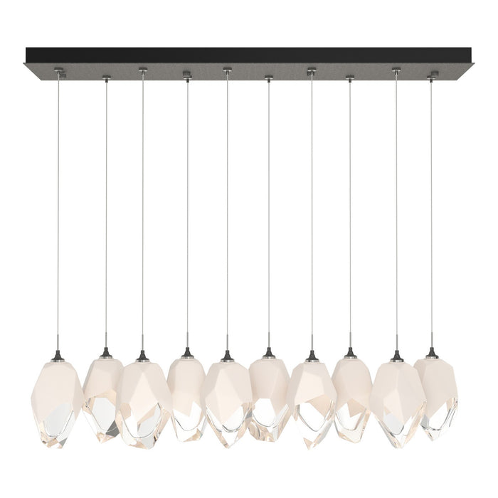 Chrysalis 10-Light Large Crystal Pendant in Natural Iron - 131144-SKT-STND-20-WP0755 by Hubbardton Forge