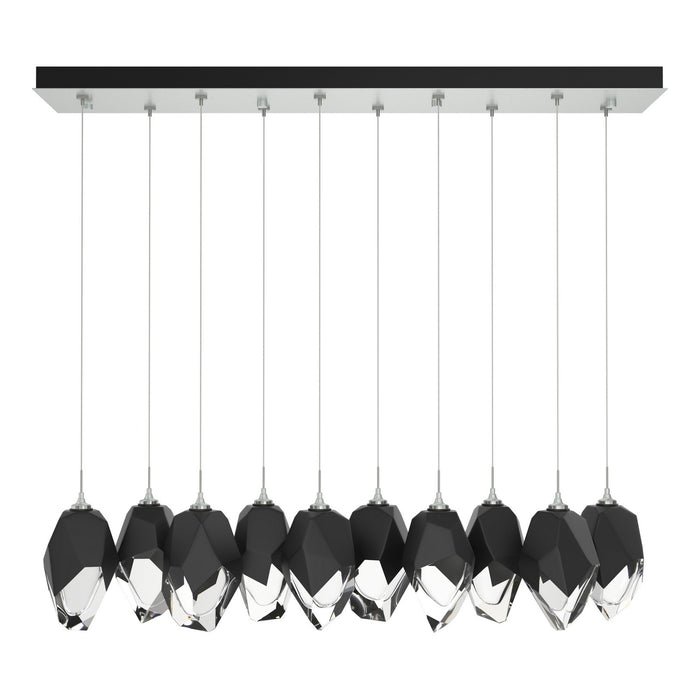 Chrysalis 10-Light Large Crystal Pendant in Vintage Platinum - 131144-SKT-STND-82-BP0755 by Hubbardton Forge