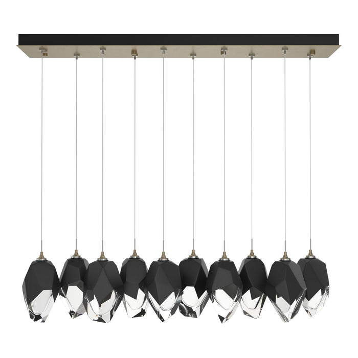 Chrysalis 10-Light Large Crystal Pendant in Soft Gold - 131144-SKT-STND-84-BP0755 by Hubbardton Forge