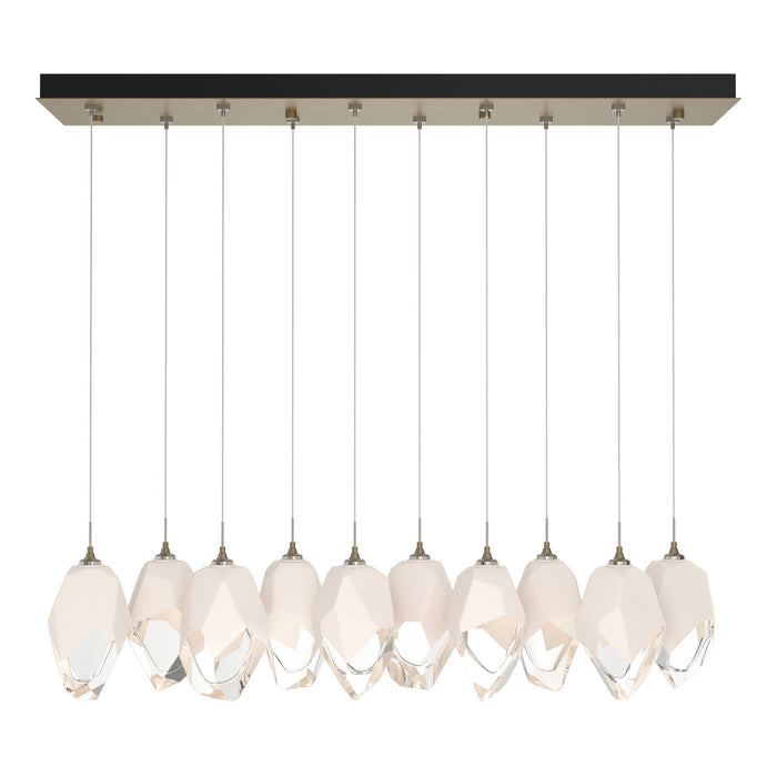 Chrysalis 10-Light Large Crystal Pendant in Soft Gold - 131144-SKT-STND-84-WP0755 by Hubbardton Forge
