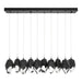 Chrysalis 10-Light Large Crystal Pendant in Ink - 131144-SKT-STND-89-BP0755 by Hubbardton Forge