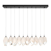 Chrysalis 10-Light Large Crystal Pendant in Ink - 131144-SKT-STND-89-WP0755 by Hubbardton Forge