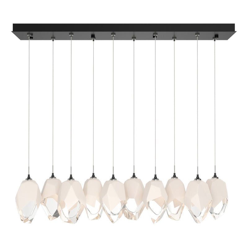 Chrysalis 10-Light Large Crystal Pendant in Ink - 131144-SKT-STND-89-WP0755 by Hubbardton Forge