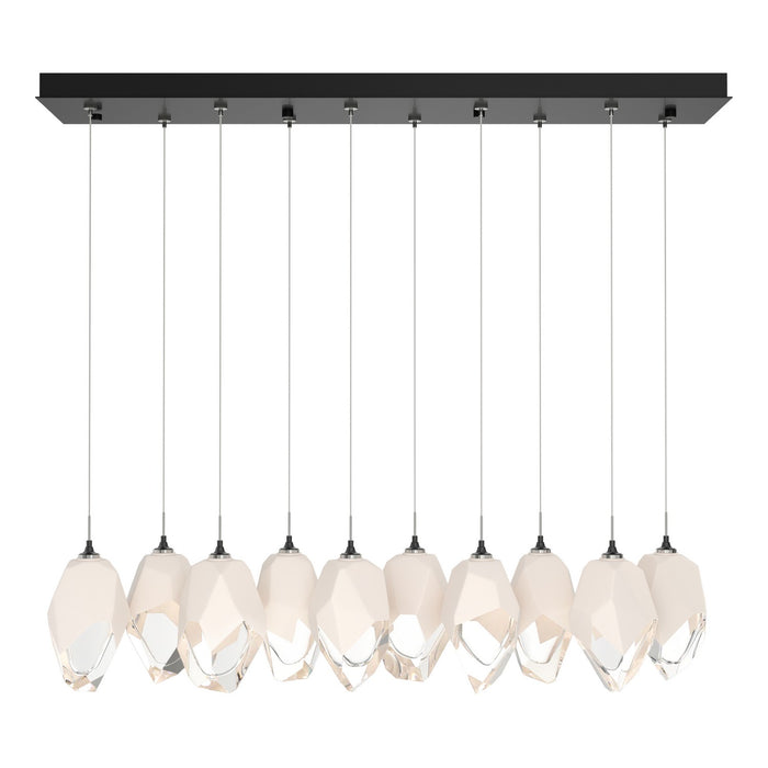 Chrysalis 10-Light Large Crystal Pendant in Ink - 131144-SKT-STND-89-WP0755 by Hubbardton Forge