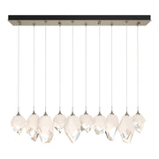 Chrysalis 10-Light Mixed Crystal Pendant in Soft Gold - 131145-SKT-STND-84-WP0756 by Hubbardton Forge