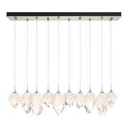 Chrysalis 10-Light Mixed Crystal Pendant in Sterling - 131145-SKT-STND-85-WP0756 by Hubbardton Forge