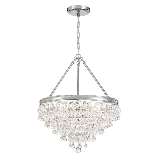 Calypso 6 Light 20" Pendant in Polished Chrome