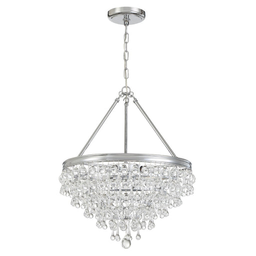 Calypso 6 Light 20" Pendant in Polished Chrome