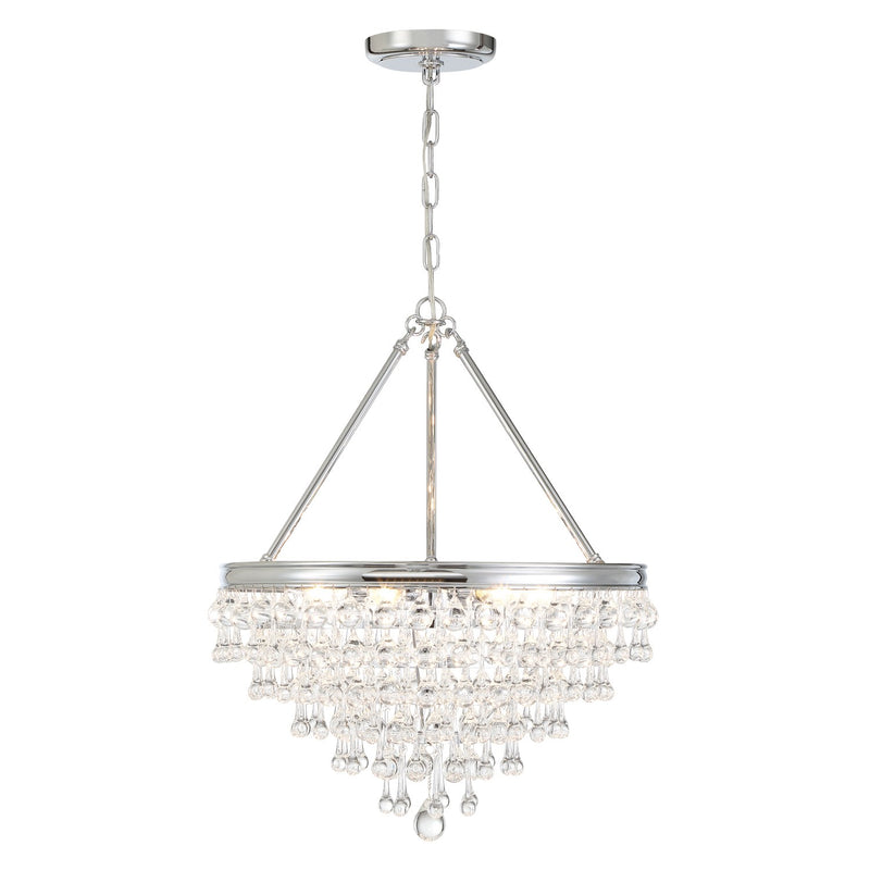 Calypso 6 Light 20" Pendant in Polished Chrome