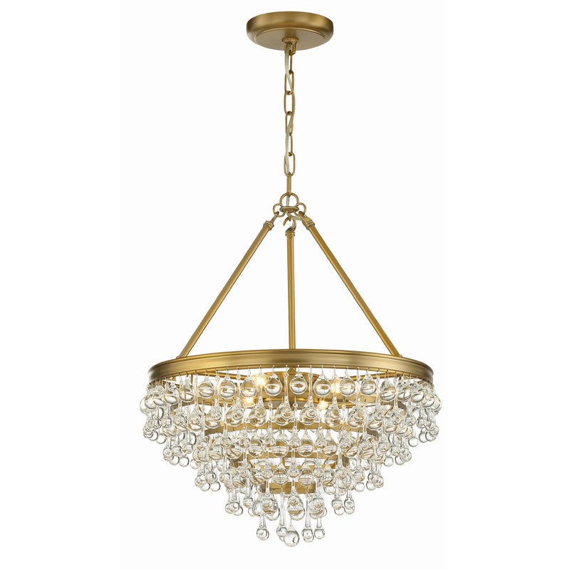 Calypso 6 Light 20" Pendant in Vibrant Gold