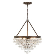 Calypso 6 Light 20" Pendant in Vibrant Bronze