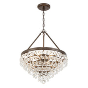 Calypso 6 Light 20" Pendant in Vibrant Bronze