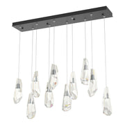 Luma 10-Light Large Crystal Pendant in Black - 131201-SKT-STND-10-CR by Hubbardton Forge